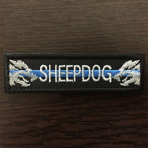Law Enforcement Thin Blue Line Sheepdog Patch Patches Collectibles