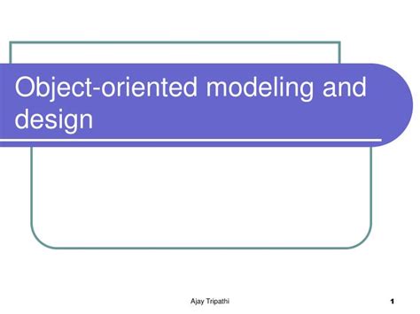 Ppt Object Oriented Modeling And Design Powerpoint Presentation Free