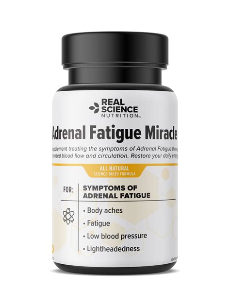 Adrenal Fatigue Miracle Real Science Nutrition