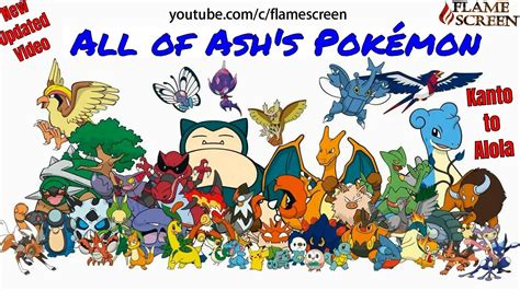 Pokemon Images All Of Ashs Pokemon Kanto To Alola