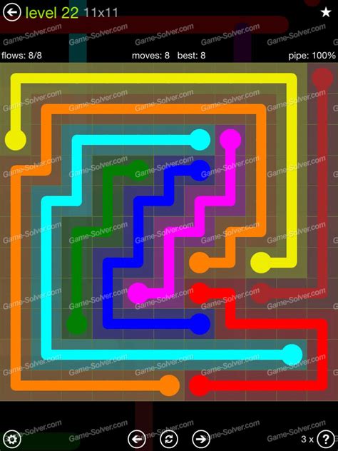 Flow Extreme Pack 11x11 Level 22 Game Solver
