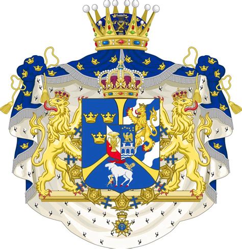 Prince Carl Gustaf Of Sweden Coat Of Arms Sweden Flag Arms