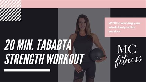20 Min Tabata Strength Workout Youtube