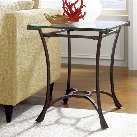 Joslyn End Table Glass Top End Tables Glass End Tables Metal End Tables