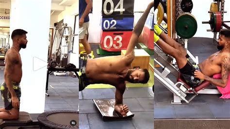 T20 World Cup 2022 Hardik Pandya Sweats In Gym Before World Cup Watch Video Hardik Pandya