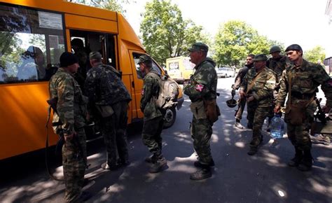 pro russian fighters routed from stronghold ukraine says the new york times