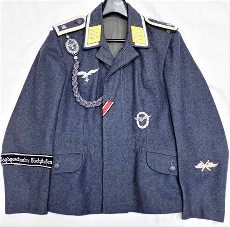 Ww2 German Air Force Luftwaffe Flight Sergeants Uniform Jacket Jb