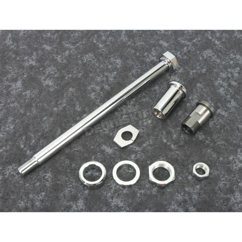 V Twin Manufacturing Chrome In Rear Axle Kit Harley