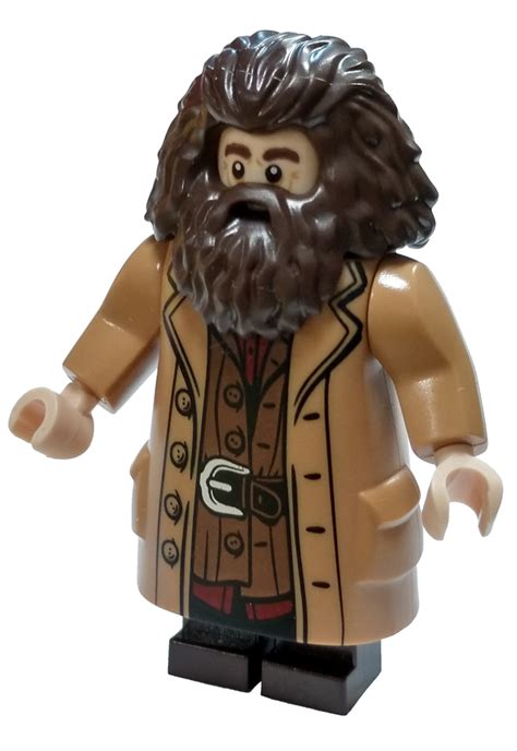 Lego Harry Potter Rubeus Hagrid Minifigure Medium Dark Flesh Coat No