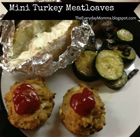 The Everyday Momma Mini Turkey Meatloaves Recipe