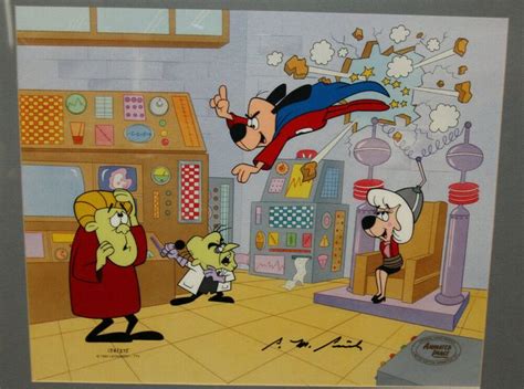 Underdog No Need To Fear Original Animation Cel Signed By Peter Piech
