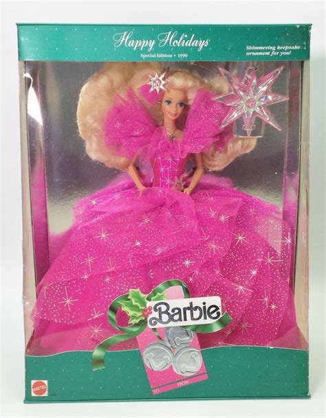 1990 Happy Holidays Barbie Special Edition 3 Nrfb Mattel Holiday Barbie Dolls Barbie Dolls