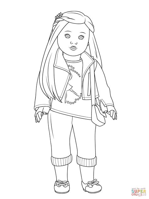 Show them the proper way how to color. Doll coloring pages to download and print for free