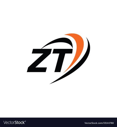 Zt Monogram Logo Vector Image On Vectorstock Monogram Logo Logo