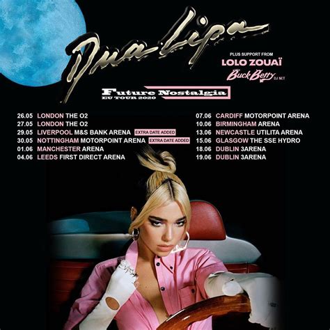 DUA LIPA On Instagram MORE TOUR Ive Added A Couple More Dates To