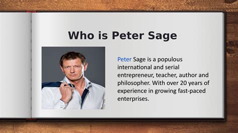 Who Is Peter Sage By Peter Sage Issuu