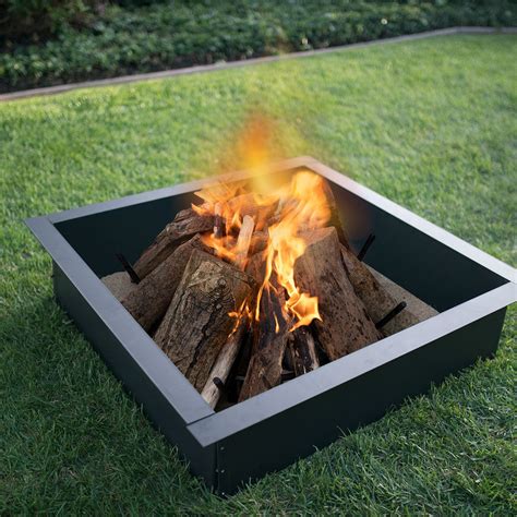 36 In Square X 10 In High Fire Ring Blue Sky Outdoor Living
