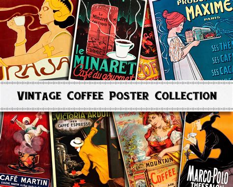 22 High Resolution Vintage Coffee Advertising Posters Etsy