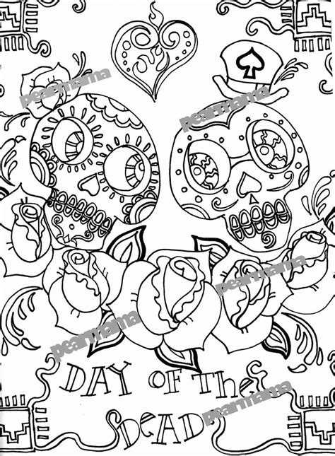 Grateful Dead Skull Coloring Page Coloring Pages