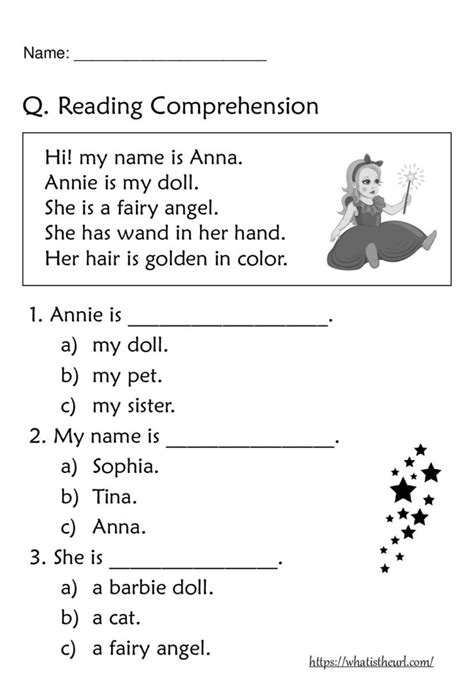 Free Printable First Grade Reading Comprehension Worksheets K5 Learning