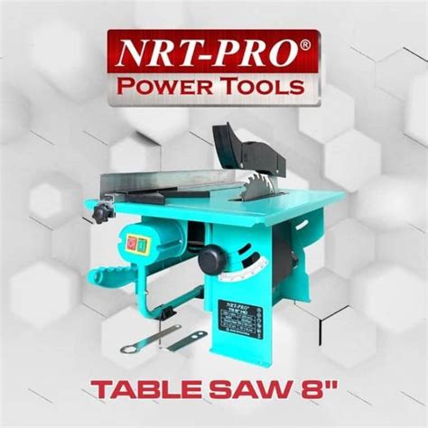 Mesin Gergaji Meja Elektrik 200mm Table Saw Watt Kecil 600W NRT Pro 8