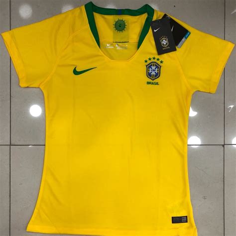 Seleção brasileira é o nome que refere à equipe que representa o brasil em um determinado esporte. Camisa Seleção Brasileira Cbf Feminina 2018 Baby Look Copa ...