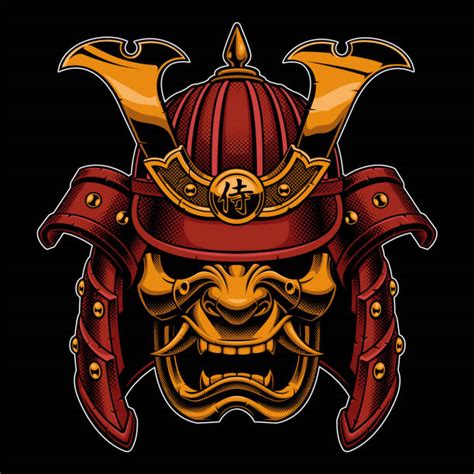 Samurai Mask Illustrations Royalty Free Vector Graphics And Clip Art