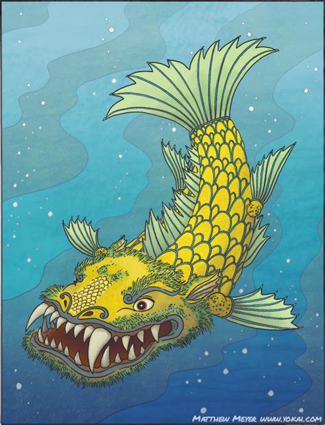 A Painting Of A Fish With Its Mouth Open
