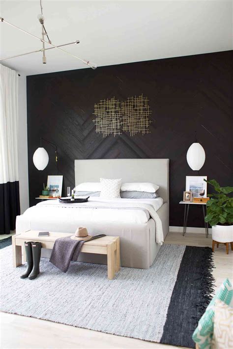Create A Bold And Stylish Look With A Black Accent Bedroom Wall Click