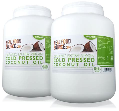 Realfoodsource Certified Organic Extra Virgin Cold Pressed Coconut Oil