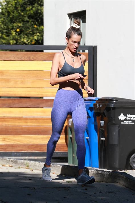 Alessandra Ambrosio Seen While Leaving A Pilates Studio In West Hollywood GotCeleb