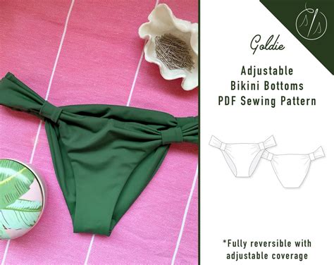 Bikini Bottoms Sewing Pattern Pdf Womens Reversible Etsy