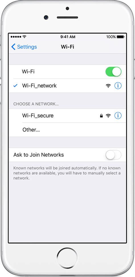 Connect To Wi Fi On Your Iphone Ipad Or Ipod Touch