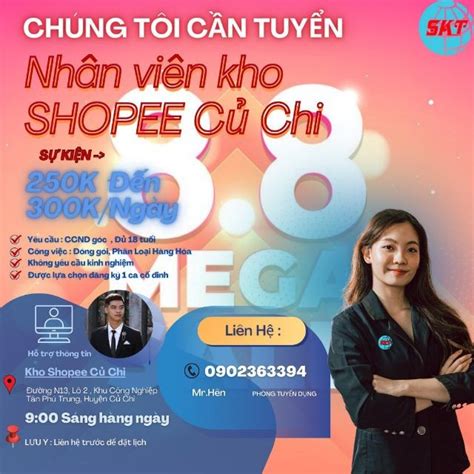 TuyỂn DỤng NhÂn ViÊn Kho Shopee Bwmega ViỆc LÀm DÀi HẠn Dịch Vụ