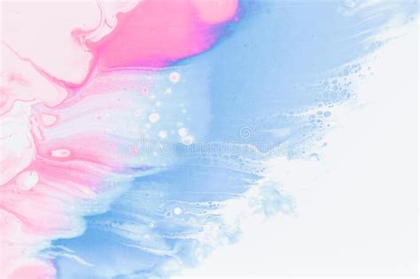 Beautiful Calming Background In Oily Blue And Pink Pastel