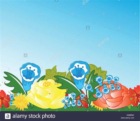 Glade With Flower Stock Vector Image Art Alamy