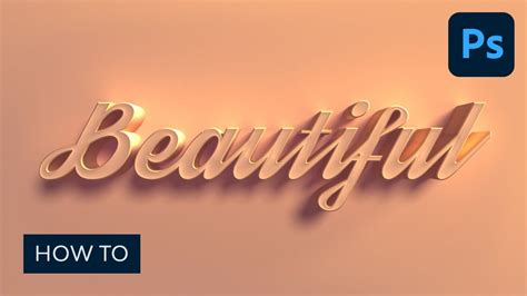 How To Make A D Text Effect In Photoshop