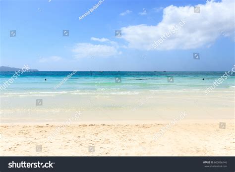 White Beach Boracay Island Philippines On Stock Photo 600096146