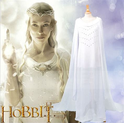 Hobbit Lords Of The Rings Galadriel Official Cosplay Costume Costume