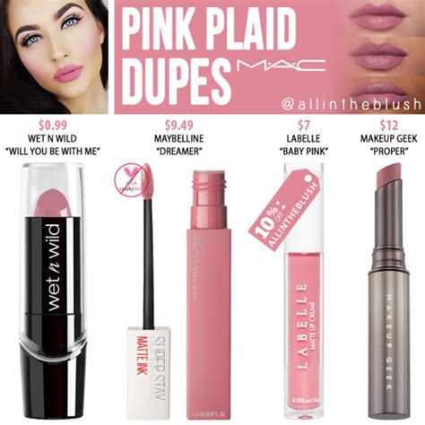 Mac Pink Plaid Lipstick Dupes All In The Blush