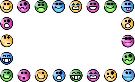 Smiley Clipart Borders Emoji Border Png Cliparts And Cartoons Jingfm