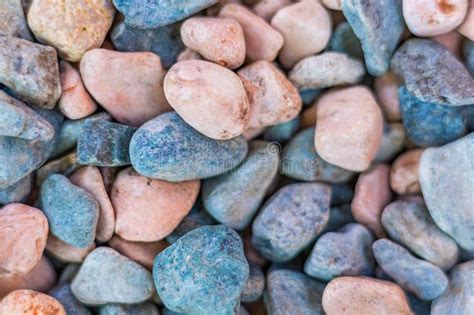 Natural Bright Colorful Pebbles Background Multiple Colorful Small Sea