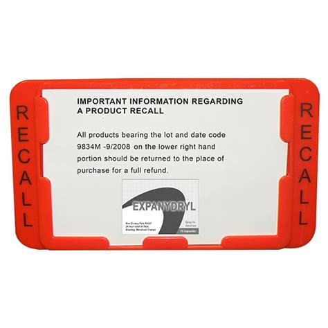 Recall Signs Safe Strap
