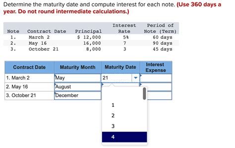 Solved Determine The Maturity Date And Compute Interest For Chegg Com