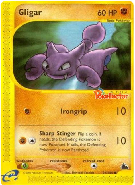Gligar Skyridge 59 Pokemon Card