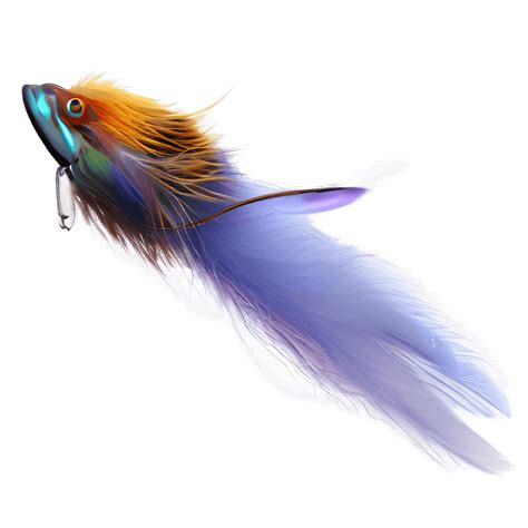 Colorful Feathers Fly Fishing Lure · Creative Fabrica