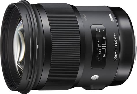 Sigma 50mm F 1 4 DG HSM Art Lens For Canon DSLR Cameras Black