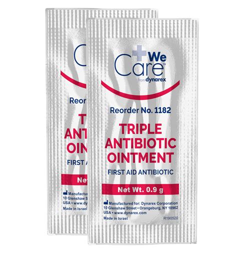 Triple Antibiotic Ointment 9g Foil Packet 2 Pack Concealed Carry Inc