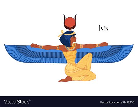 Egyptian Goddess Isis Drawing