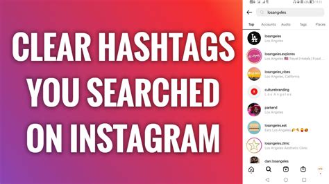 How To Clear Hashtags You Searched On Instagram Freewaysocial